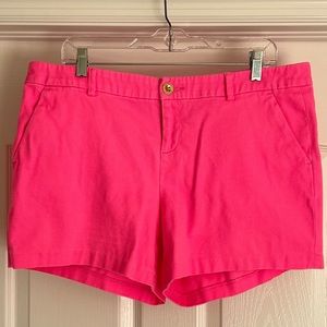 Lilly Pulitzer Hot Pink Callahan 5” Shorts in size 14